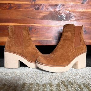 Brown Suede Ankle Boots